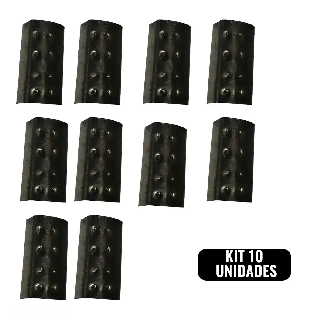Kit 10 selos para fita plastica picotiados 13 MM Evald