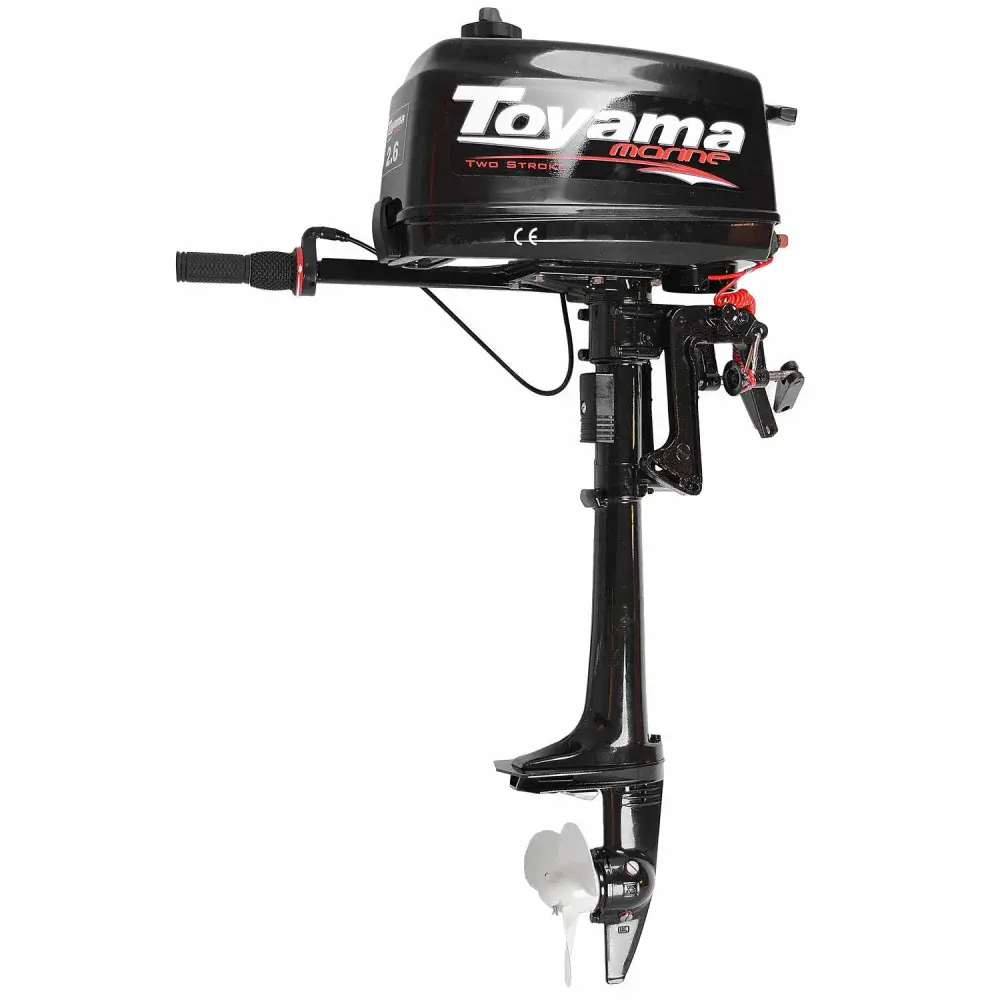 Motor de popa de barco à gasolina 2.6HP TM2.6TS Toyama — fotografia 7