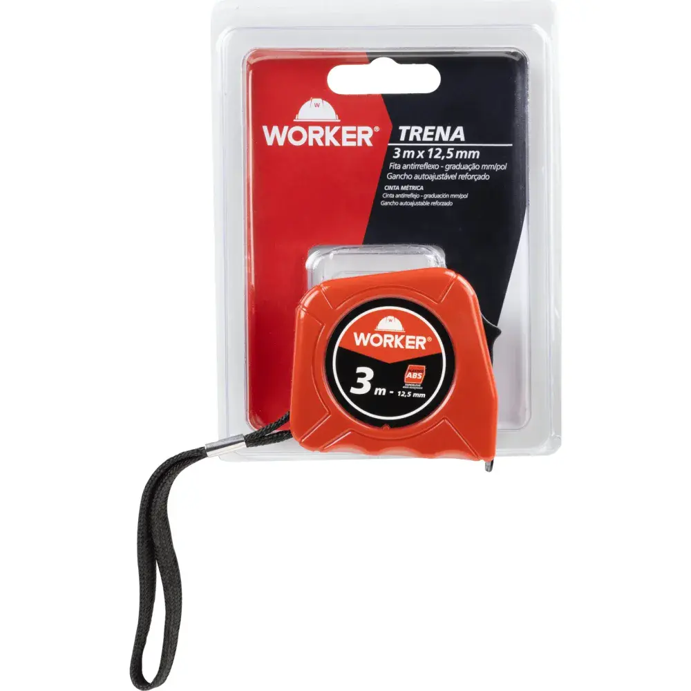 Trena abs 3M x 12,5MM vermelha Worker — fotografia 5