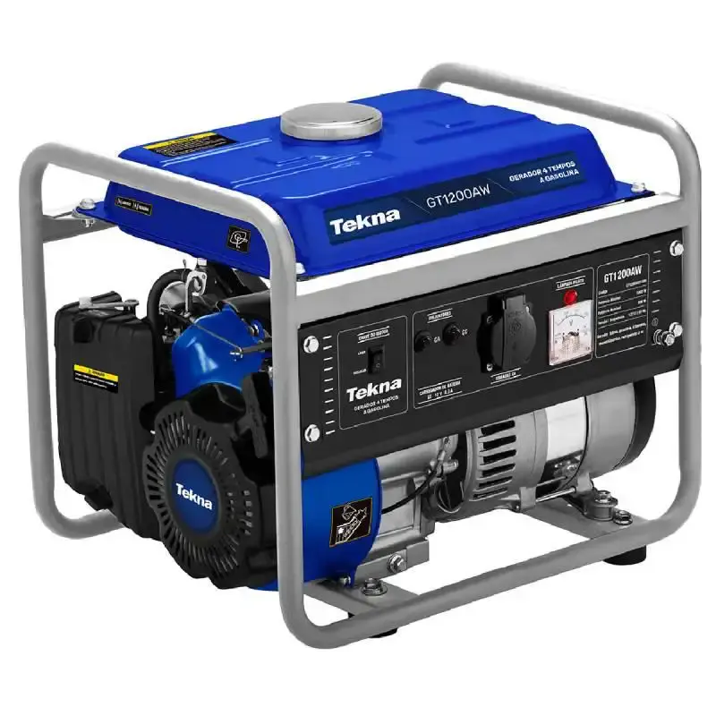 Gerador de Energia á Gasolina 1,2 KVA 4 Tempos GT1200 Monofásico TEKNA 110 V
