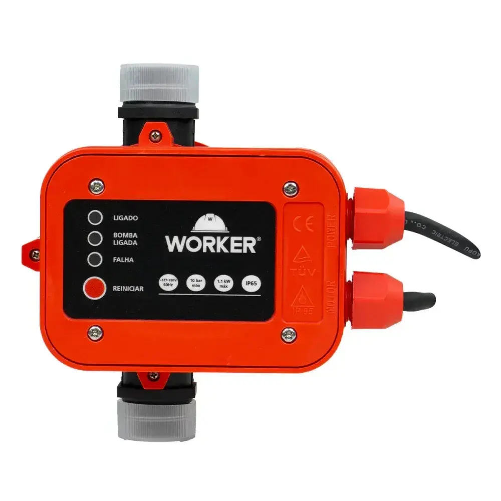 Controlador de pressão s manômetro bivolt Worker — fotografia 3