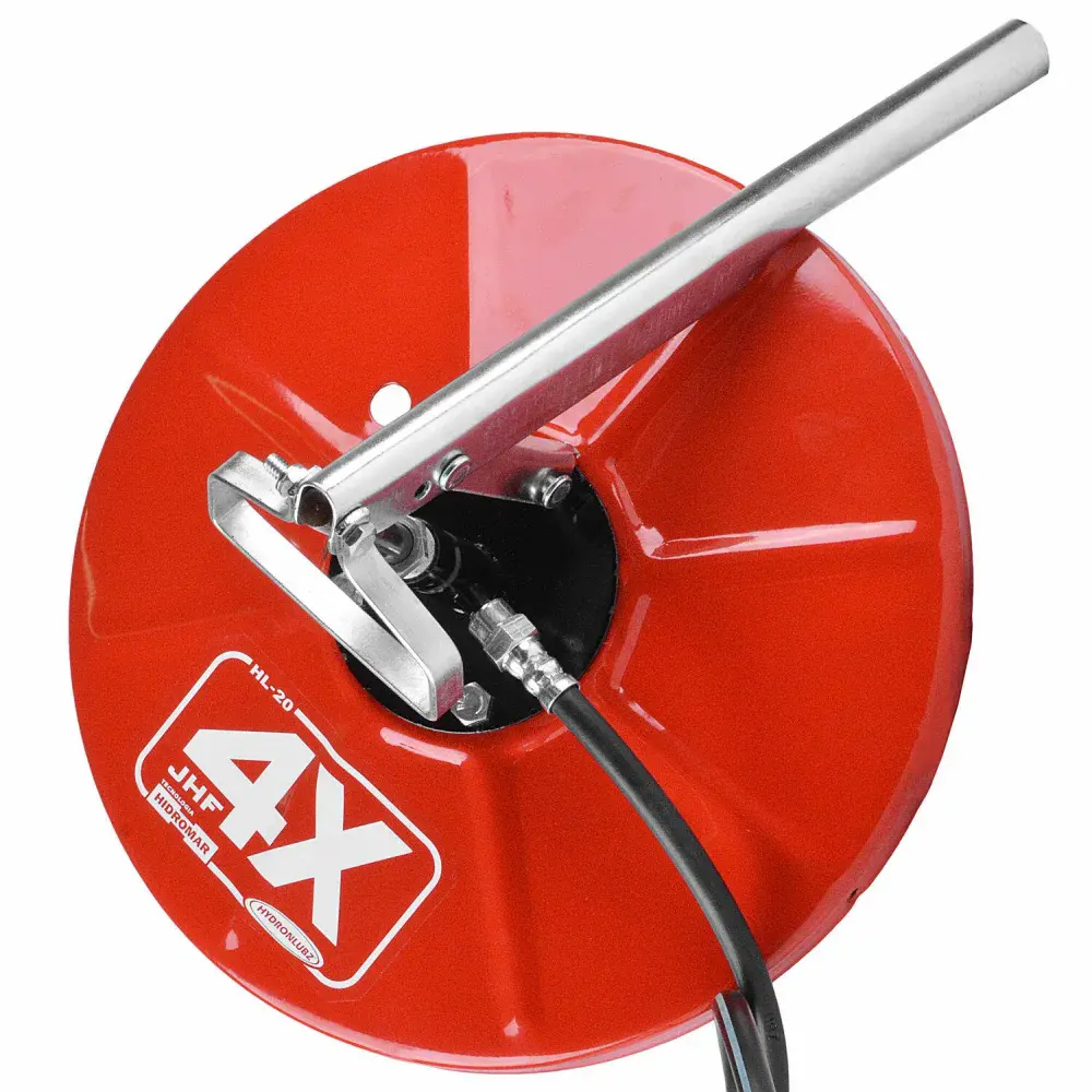 Tampa para engraxadeira de balde manual 20KG com mangote de 1,3 metros HL-20 8486 hidromar Jhf4x — fotografia 3