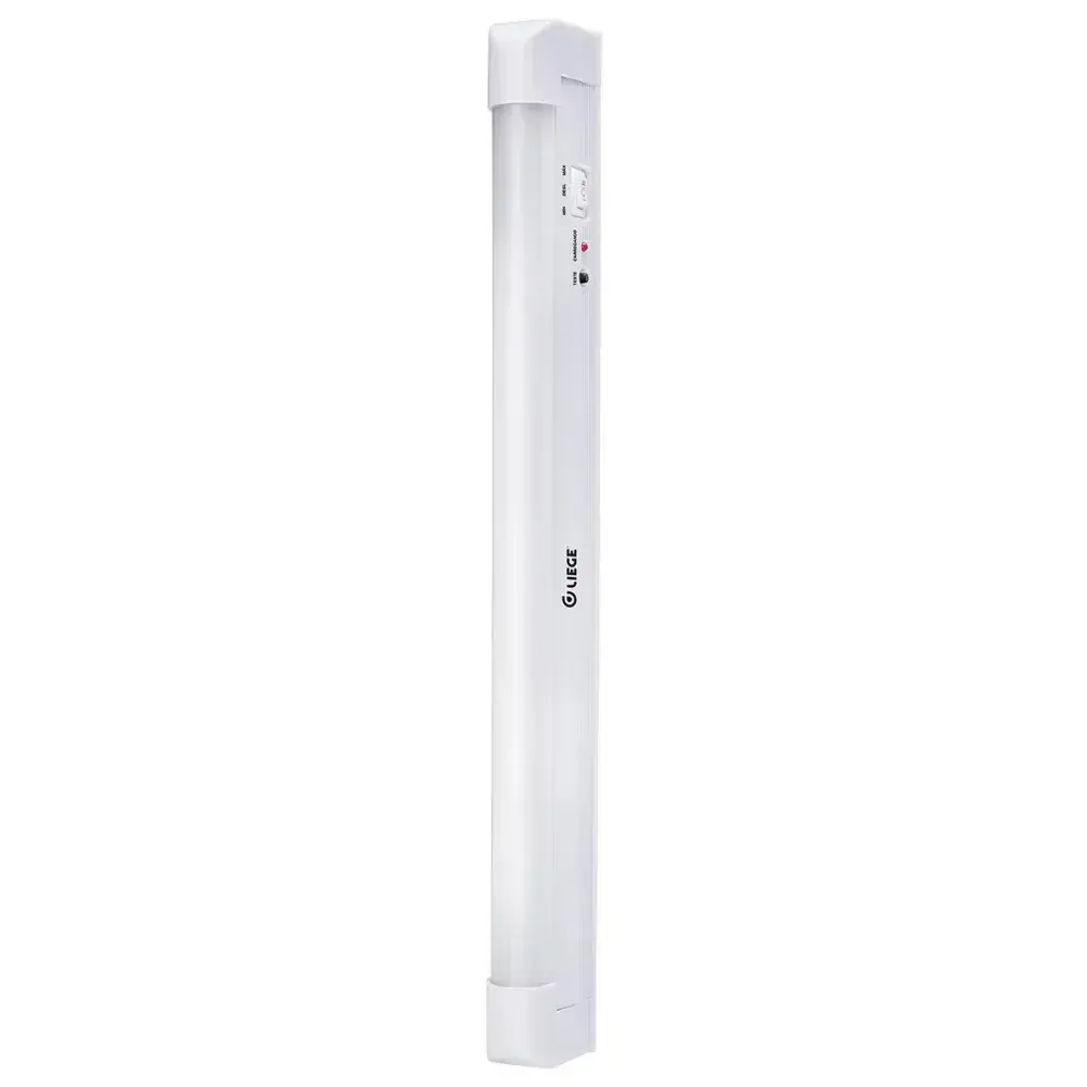 Luminária de emergência slim com 60 leds 280LM 4W 6500K biv Liege — fotografia 2