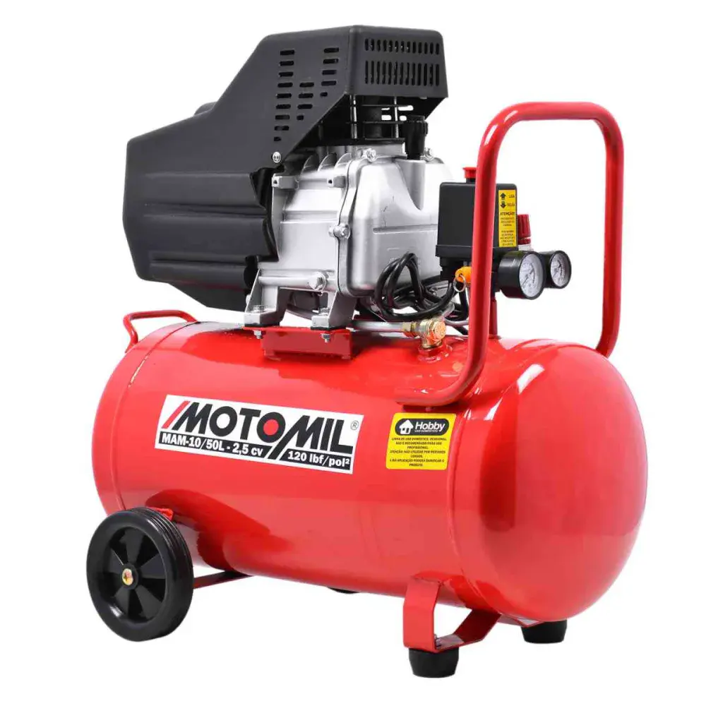 Compressor de ar MAM10/50 2,5CV 50L 127V/220V elétrico MotoMil — fotografia 2
