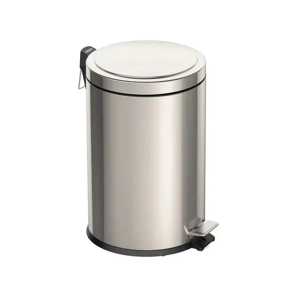 Lixeira aço inox polido com pedal 20L Tramontina — fotografia 7