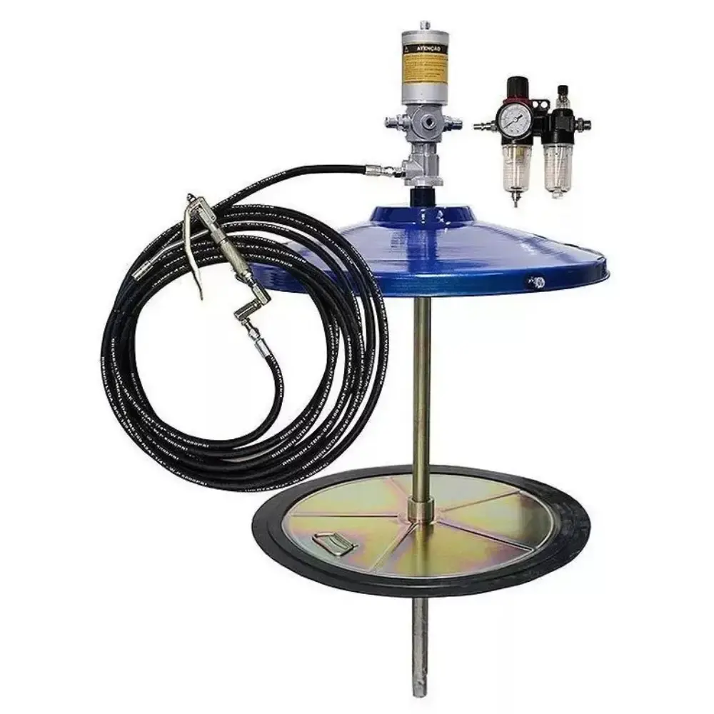Bomba para graxa propulsora pneumática 200KG com tampa e mangueira 8971 Bremen