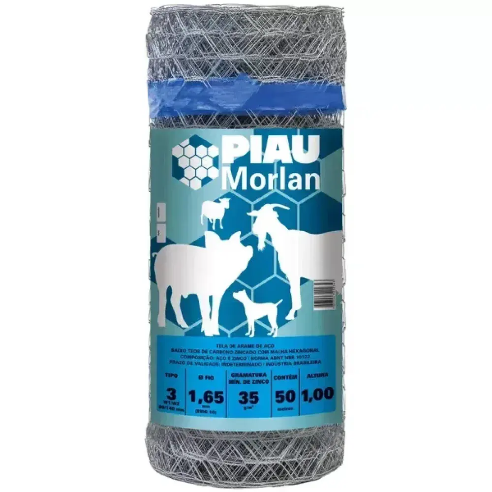 Tela mangueirão galvanizada piau 3 16X1,00 Morlan — fotografia 2