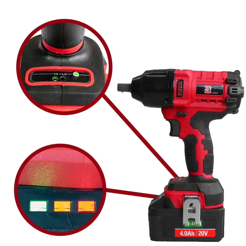Chave de impacto 20V 1/2 POL 2 baterias carregador bivolt e maleta SGT-7500A sigma — fotografia 3
