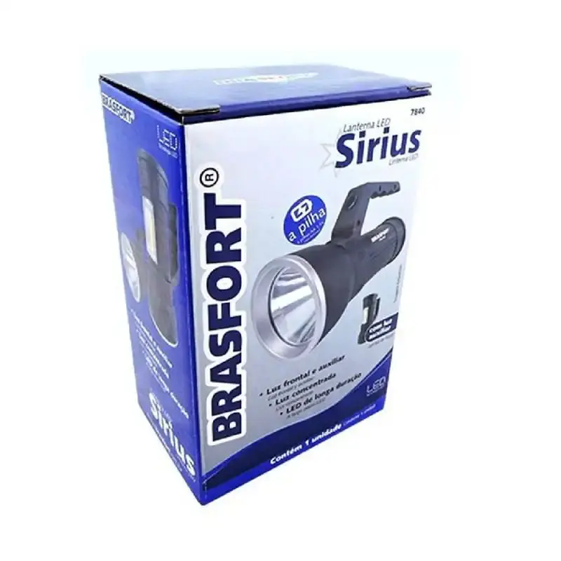 Lanterna LED à pilha sirius Brasfort — fotografia 3