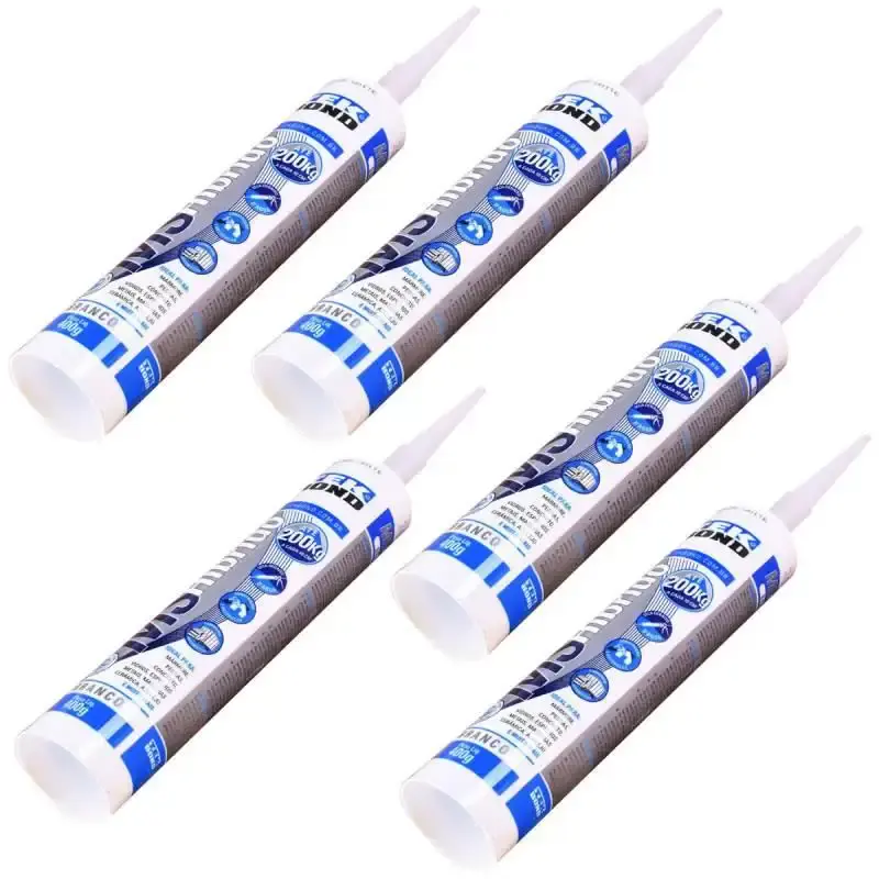 Adesivo híbrido MS profissional 400 GR branco com 5 unidades Tekbond — fotografia de referência