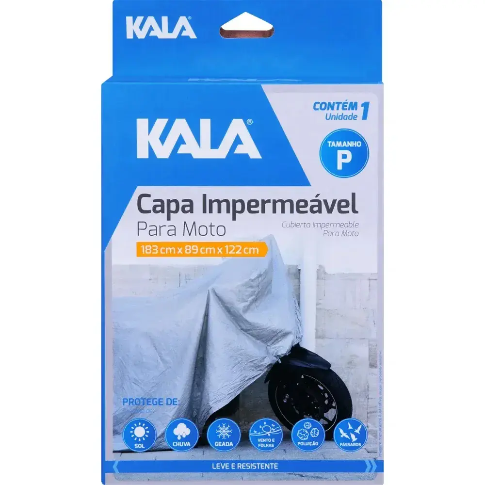 Capa de proteção impermeável para moto tamanho p 1,7M Kala — fotografia 10