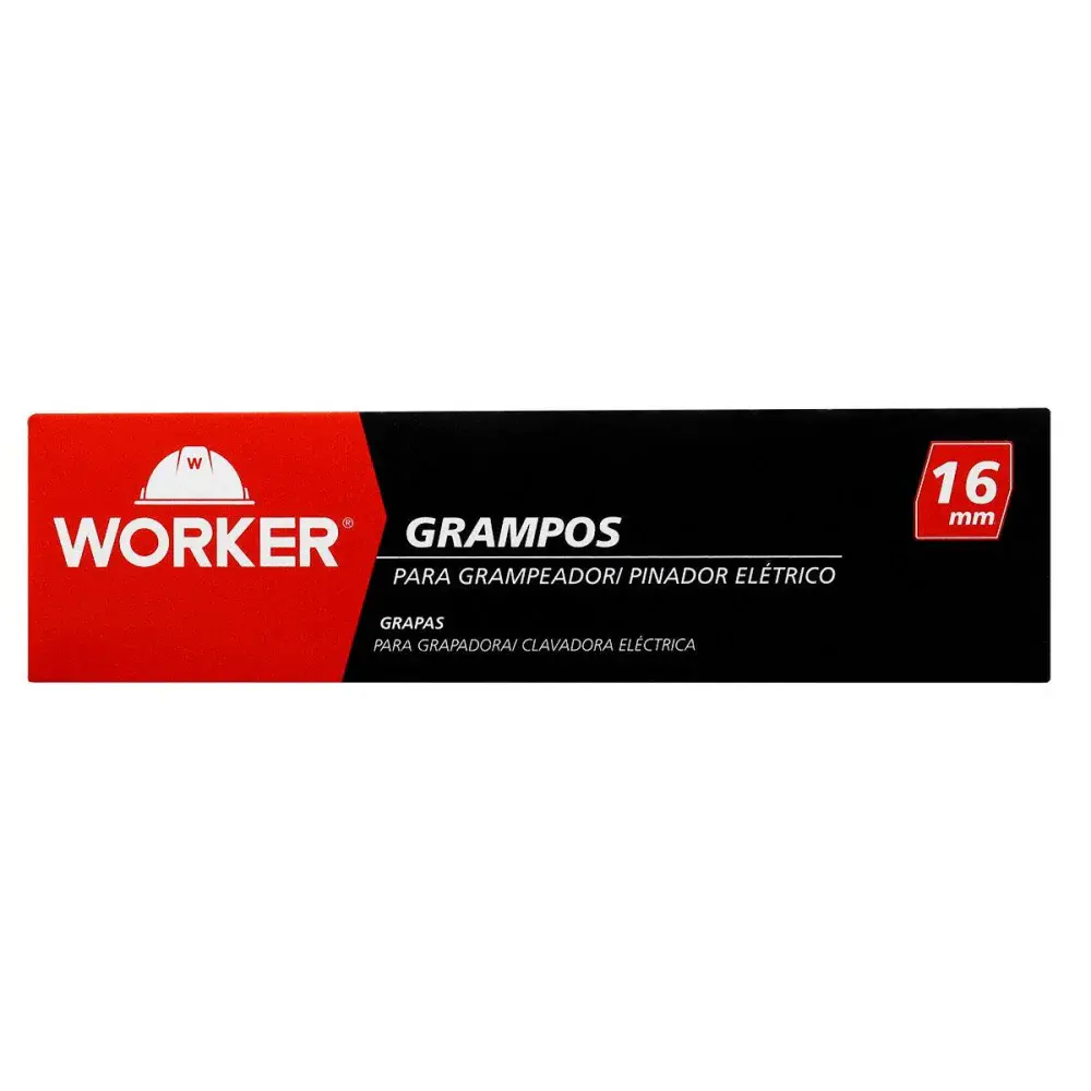 Grampo para grampeador/ pinador elétrico 16MM 1000 peç Worker — fotografia de referência