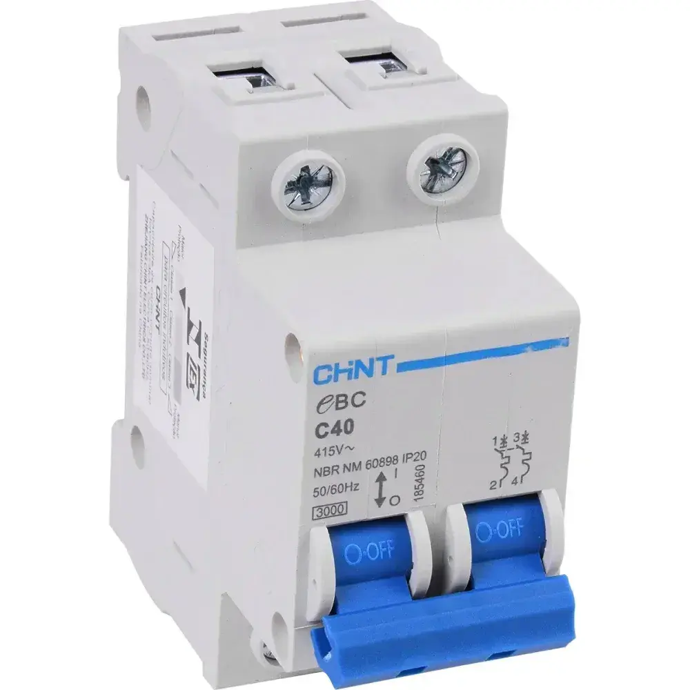 Disjuntor bipolar Chint din curva c 40A 3KA — fotografia 8