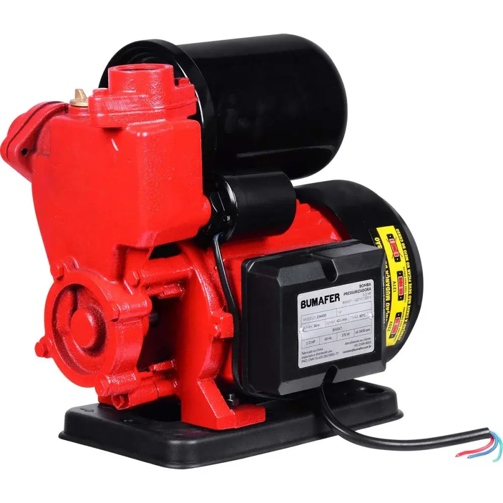 Pressurizador de água 3450RPM 370W bivolt Bumafer — fotografia de referência