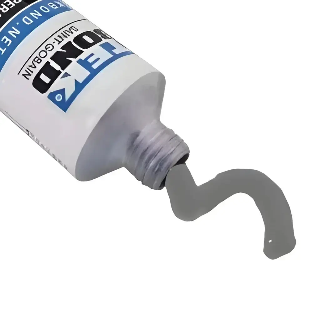 Silicone para alta temperatura vedação cinza 85G Tekbond — fotografia 5