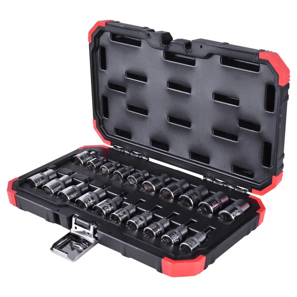 Jogo de soquetes 3/8 mais 1/2 tx com 20PCS Gedore red