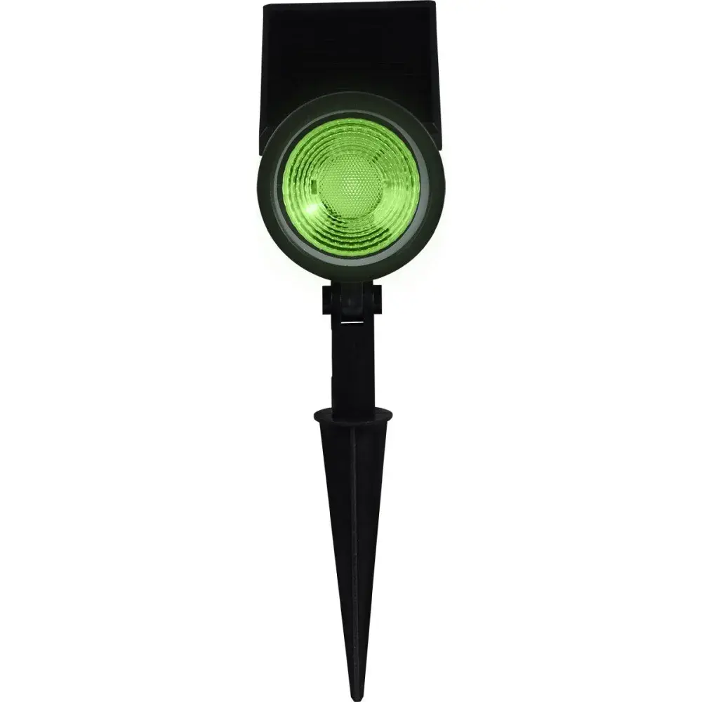 Espeto solar de led com painel articulado verde 20 lúmens Liege