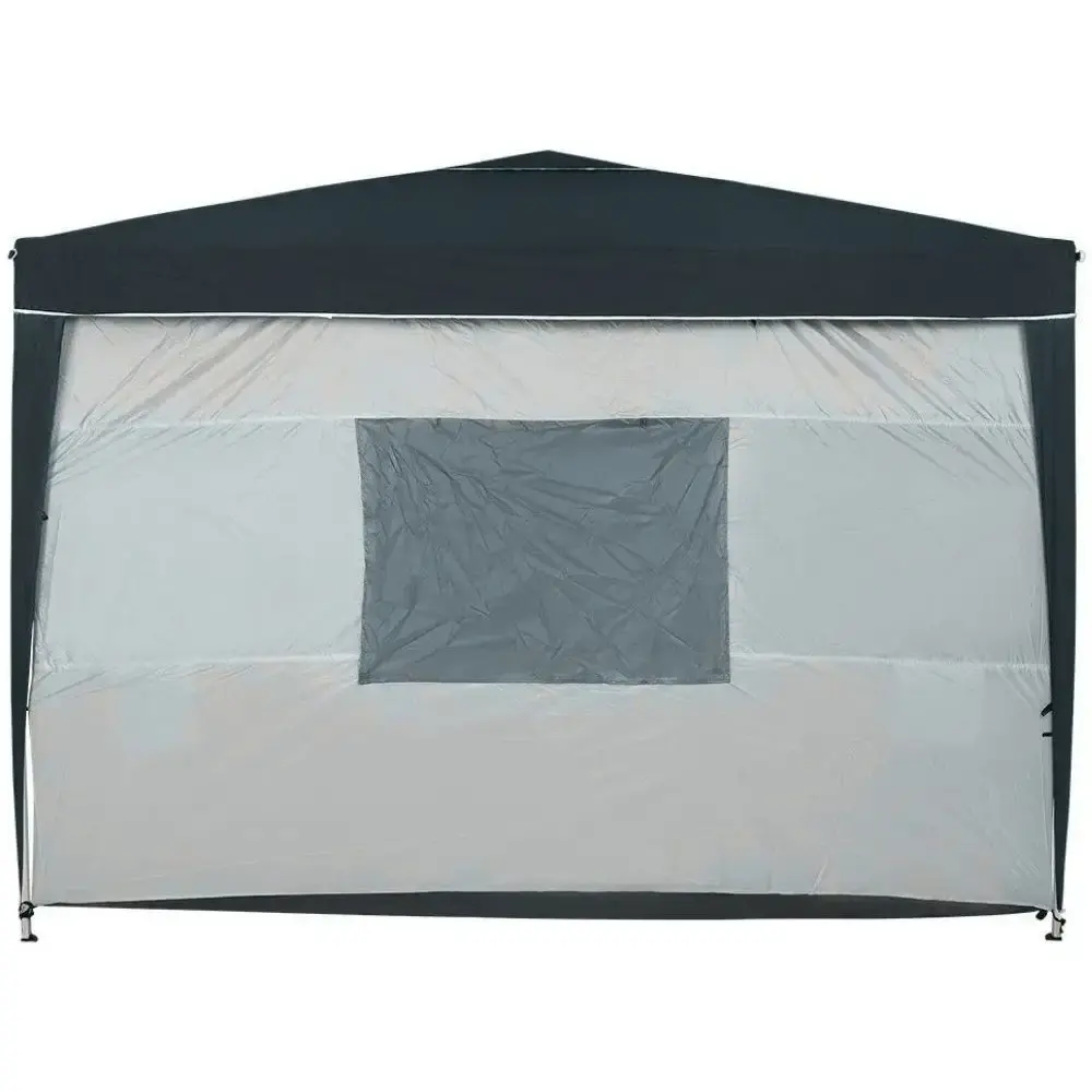 Barraca para Gazebo Dobrável 3 x 3 Metros Cinza e Preto BEL — fotografia 3
