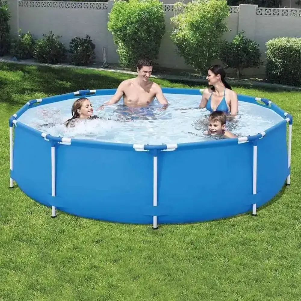 Piscina com armação 5.000 litros redonda 3 metros Mor — fotografia 3