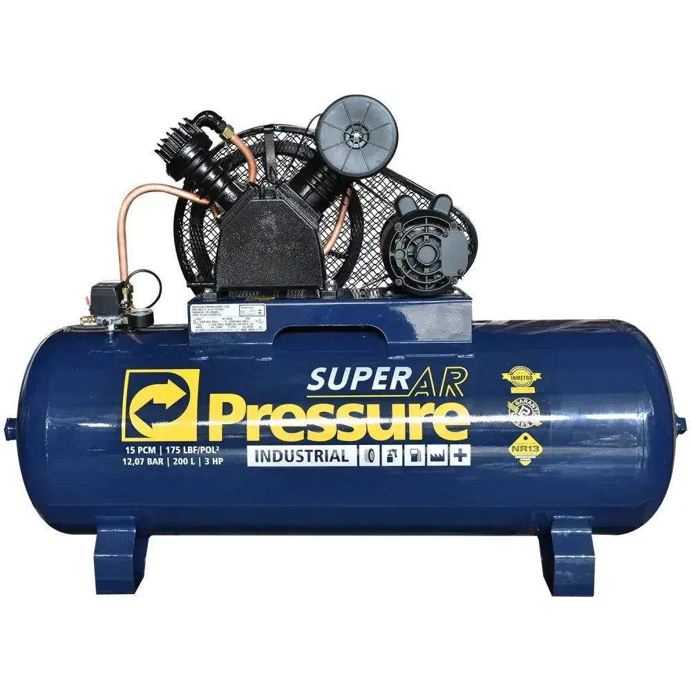 Compressor de ar 15 pés 200L 127/220V super ar Pressure — fotografia 5