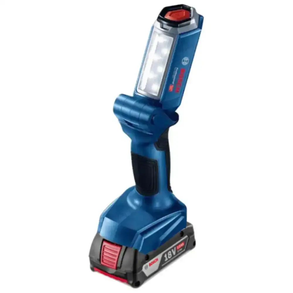 Lanterna à bateria 18V GLI 18V-300 com bateria Bosch — fotografia de referência