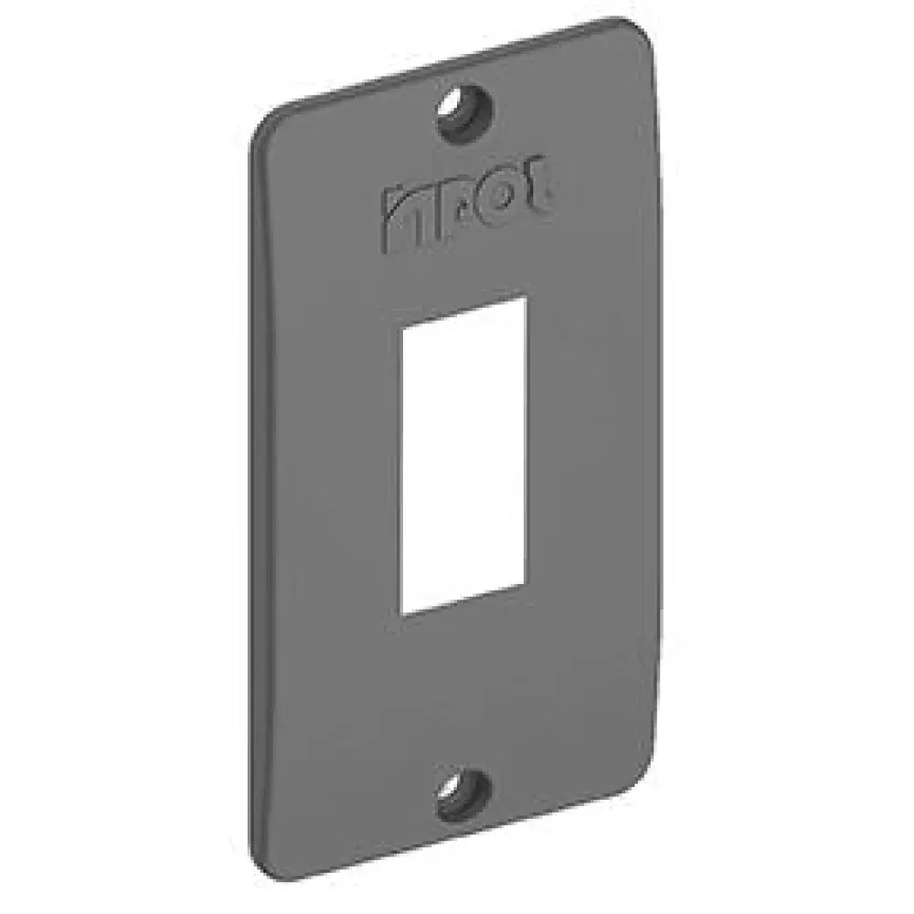 Tampa de interruptor 3/4 1P vertical cinza Inpol