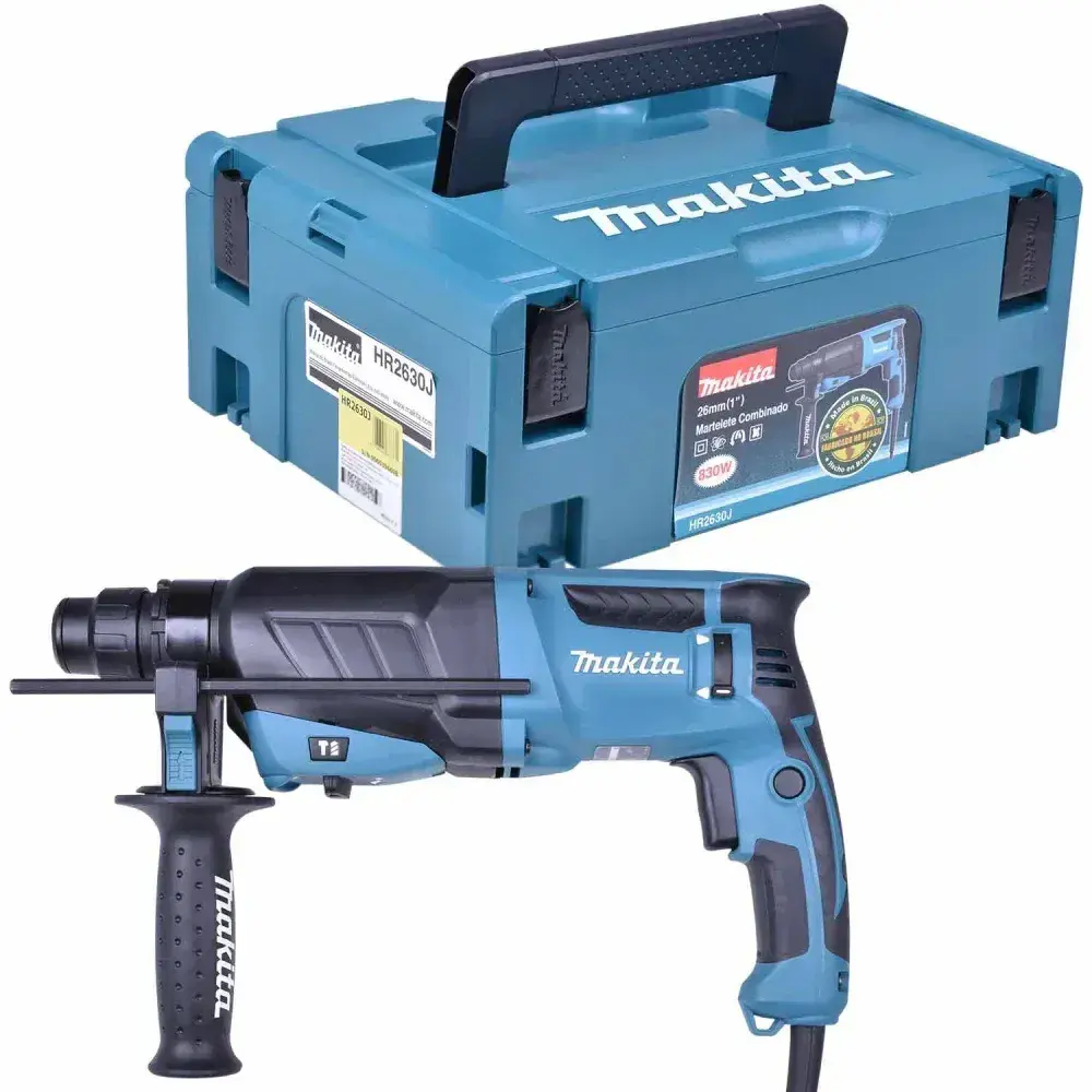 Martelete rotativo e rompedor sds plus HR2630J 830W 127V Makita — fotografia 7