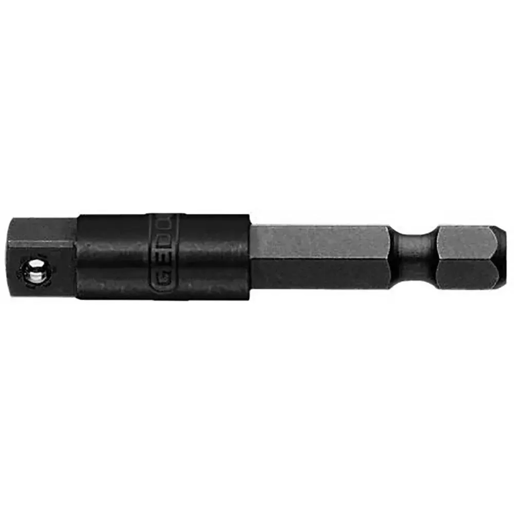 Adaptador de soquetes longo em cromo vanádio 1/4 50MM Gedore — fotografia de referência