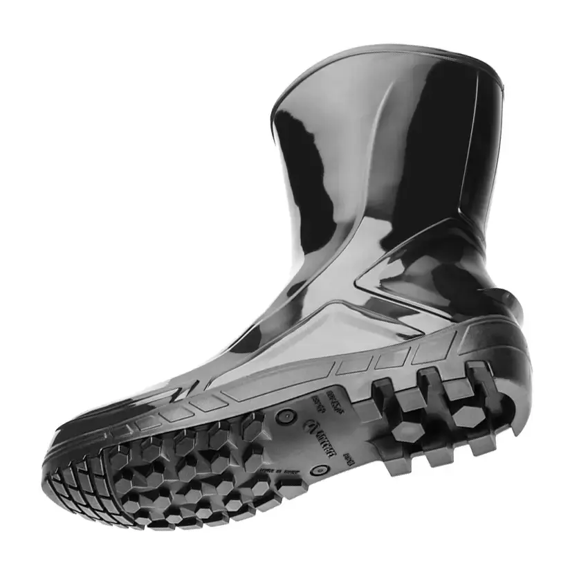 Bota ocupacional impermeável vulcaflex galocha PVC 110VFLEX-PR | 700453 preto Marluvas 43 — fotografia 3