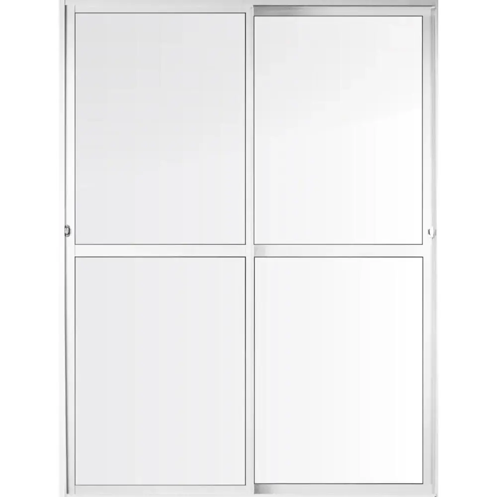 Porta balcão spp em alumínio br 2 folhas vl 210X160CM Aluvid