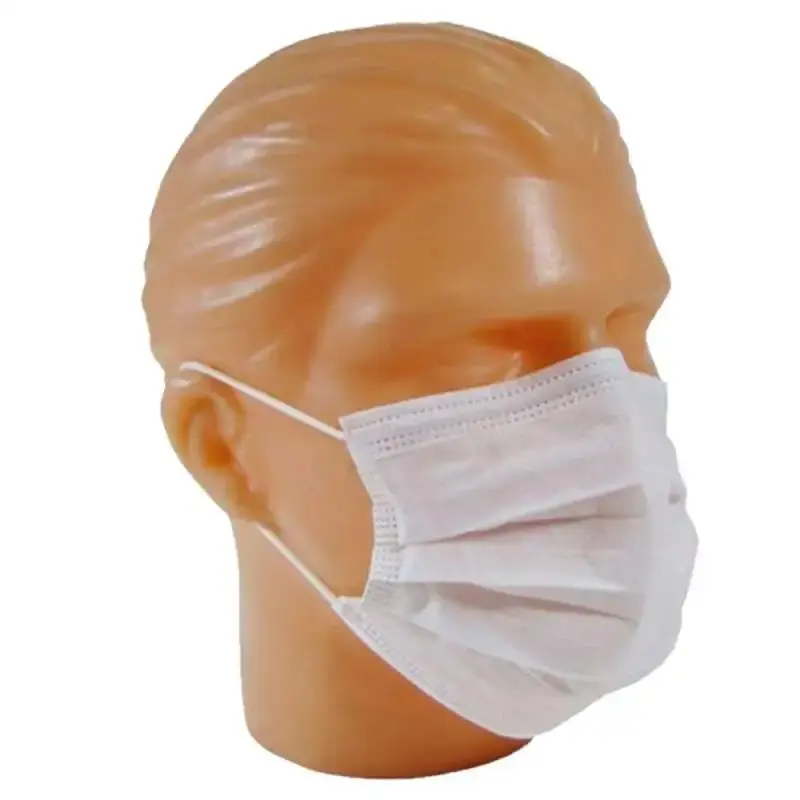 Máscara Descartável TNT Tripla Camada c/ Clipe Nasal 100% Polipropileno Kit 100 Unidades CADRI — fotografia 4