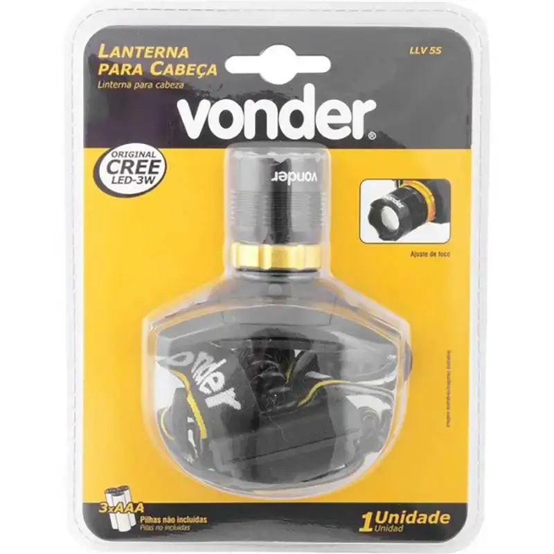 Lanterna para cabeça superled cree LLV 55 Vonder — fotografia 3