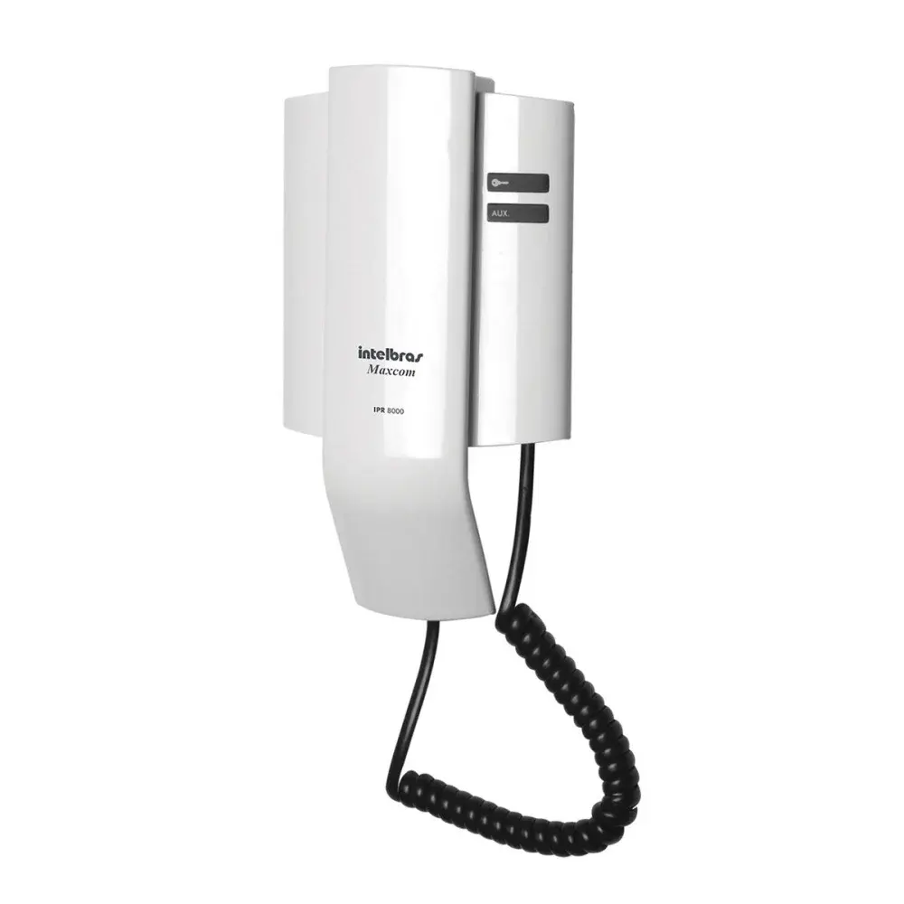 Interfone branco Intelbras IPR8000 IPR8010