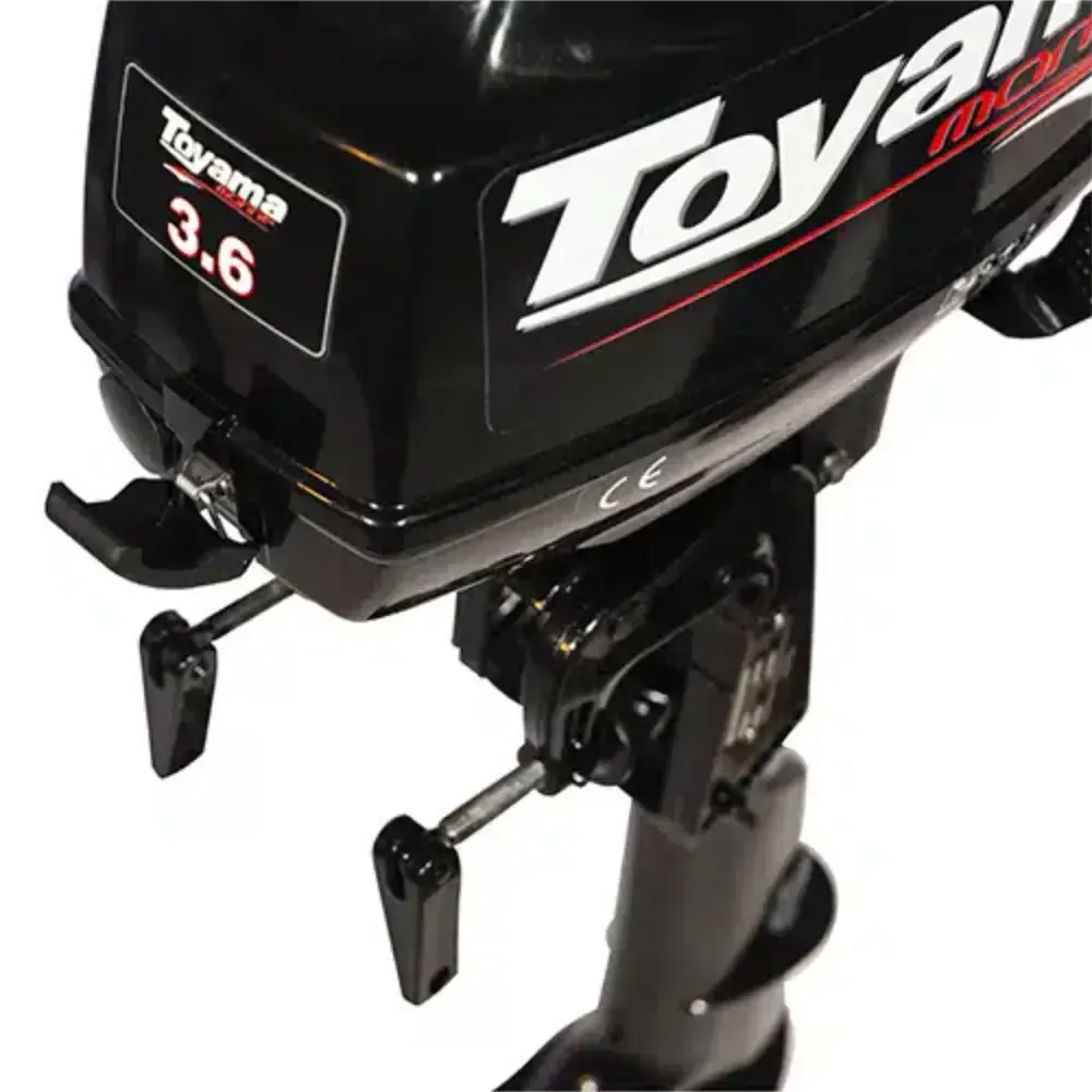 Motor de popa gasolina 3,6 HP 2 tempos TM3.6TS 750-000 Toyama — fotografia 6