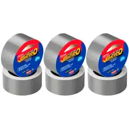Fita silver tape 44MM x 5M vedatudo cinza 6 uni Dryko — fotografia 2
