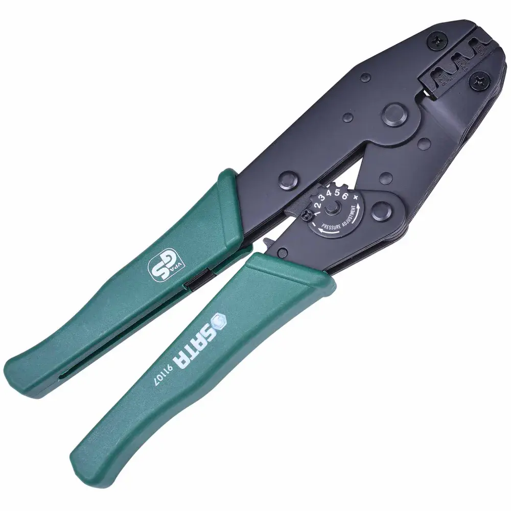Alicate de crimpar com catraca 0,5 a 6MM ST91107ST Sata — fotografia 2