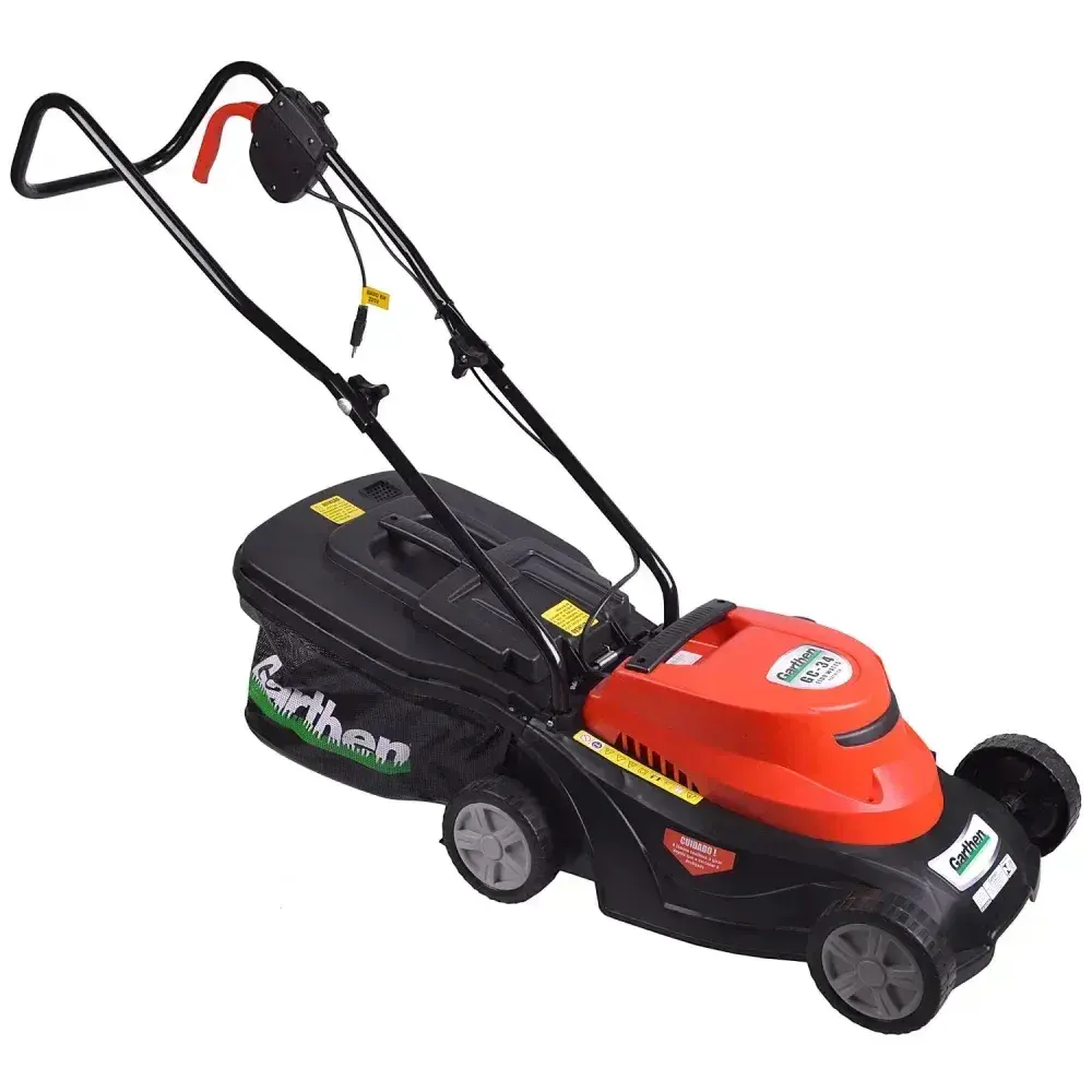 Cortador de grama elétrico com recolhedor 1100W Garthen — fotografia 6