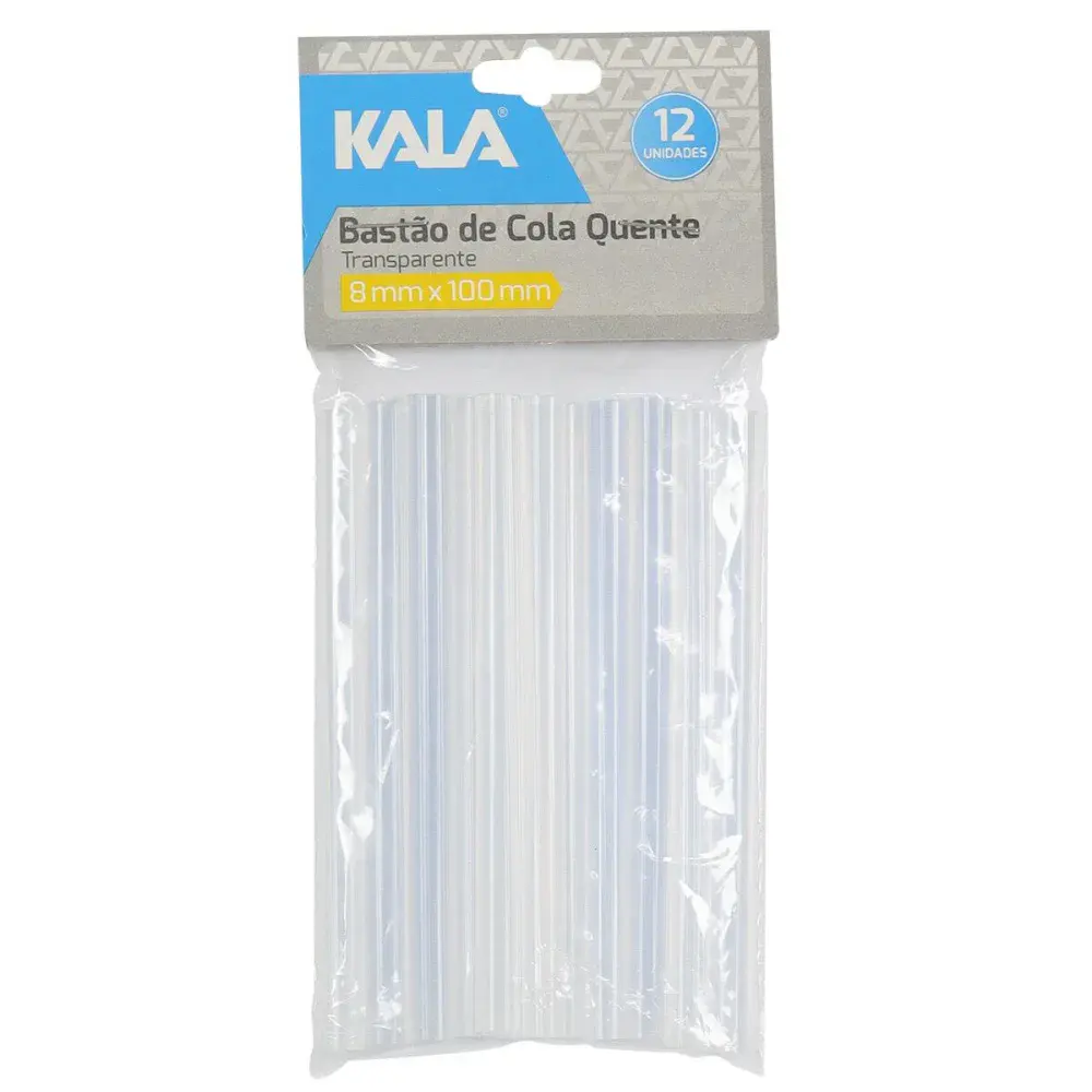 Cola quente bastão 8 x 100MM 12 unidades transparente Kala — fotografia 4