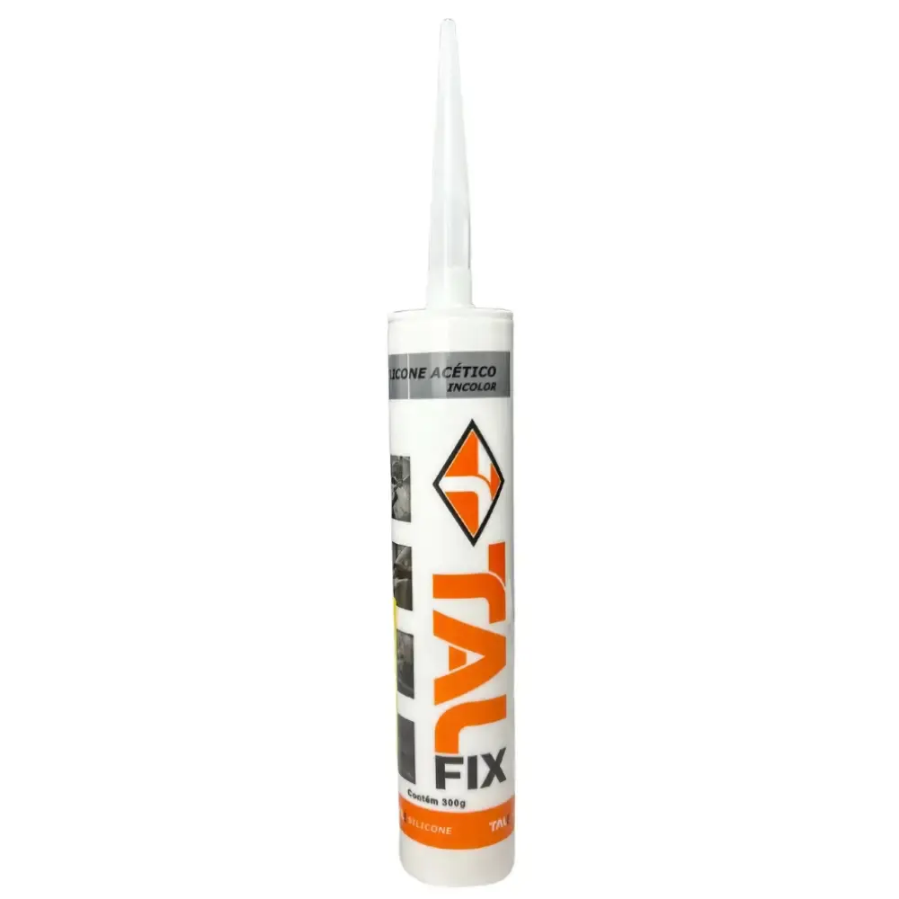 Silicone tubo incolor acético uso geral 300G Evald