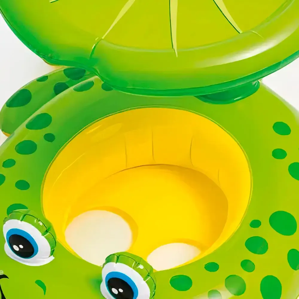 Boia inflável infantil sapinho amigo com cobertura Intex — fotografia 2