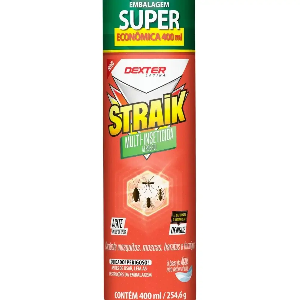 Spray aerossol multi inseticida straik 400 ML Dexter — fotografia 2