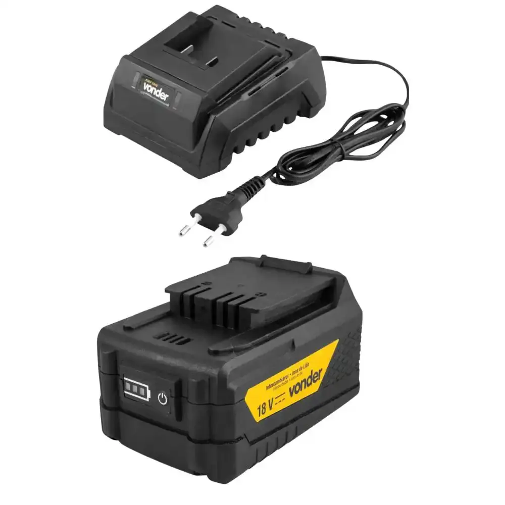 Motosserra à bateria 18V com bateria 4AH e carregador bivolt Vonder — fotografia 9