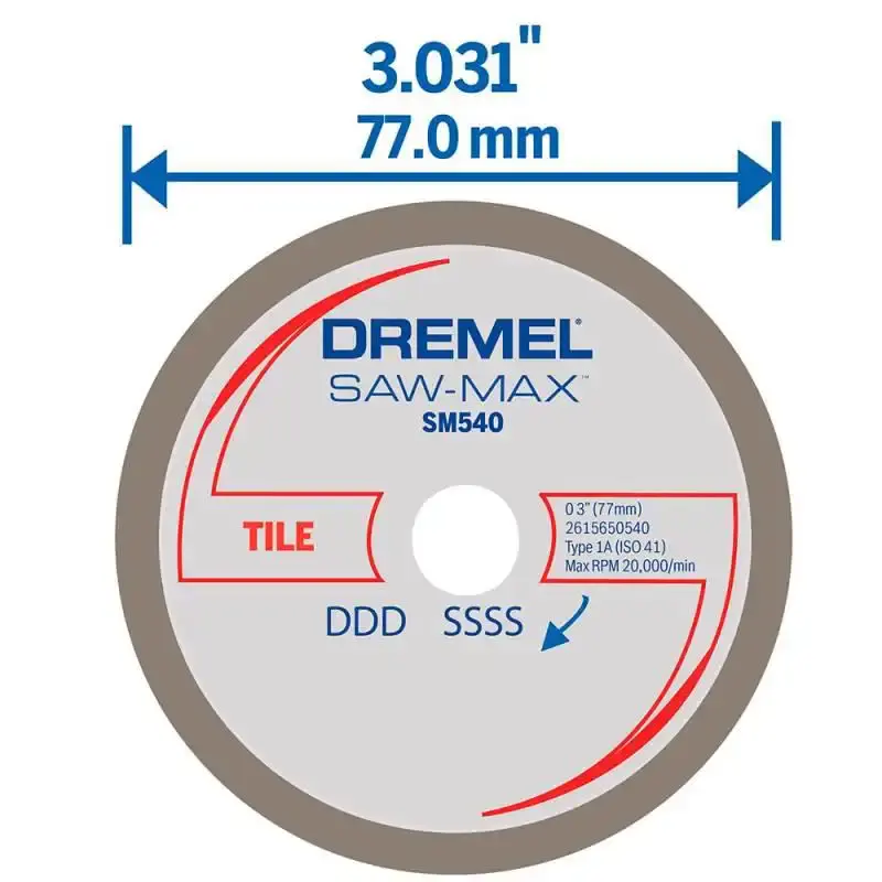Disco de corte diamantado para Dremel SAW MAX DSM540 Dremel — fotografia 3