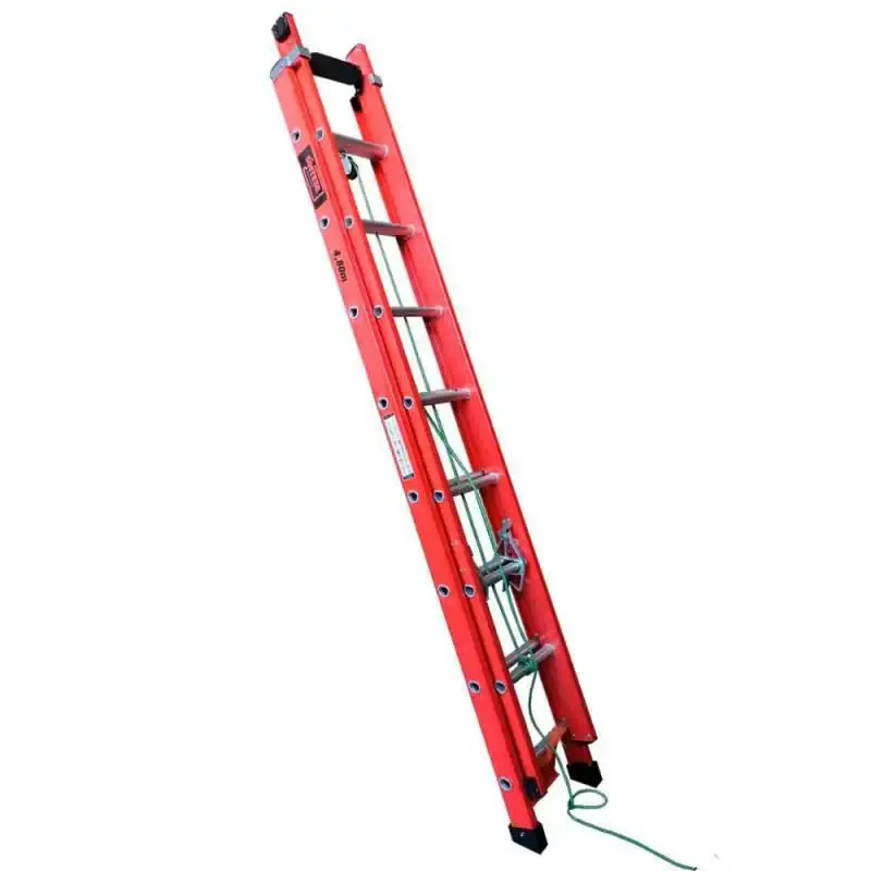 Escada de Fibra de Vidro 15 Degraus Extensível 3.0 x 4.8 Metros EAFD-15 SÍNTESE — fotografia 7