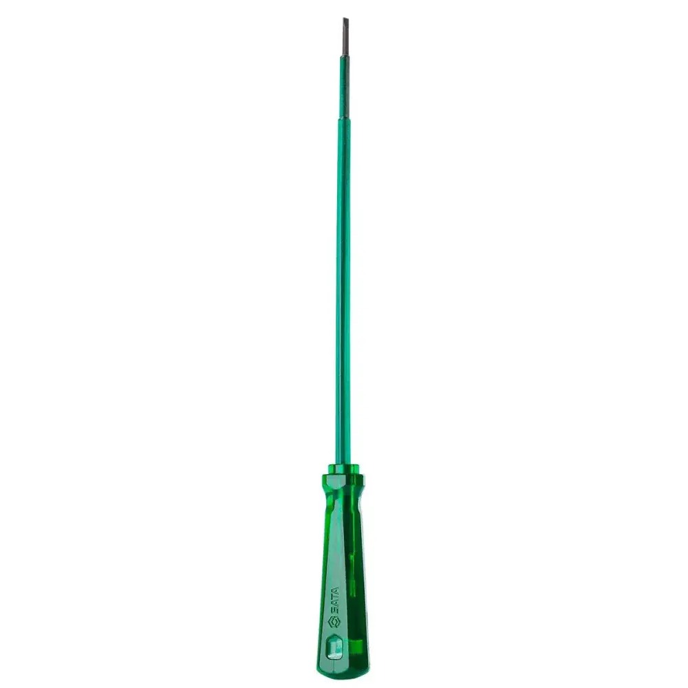 Chave de fenda com cabo translucido verde 1/8X3” Sata — fotografia 2