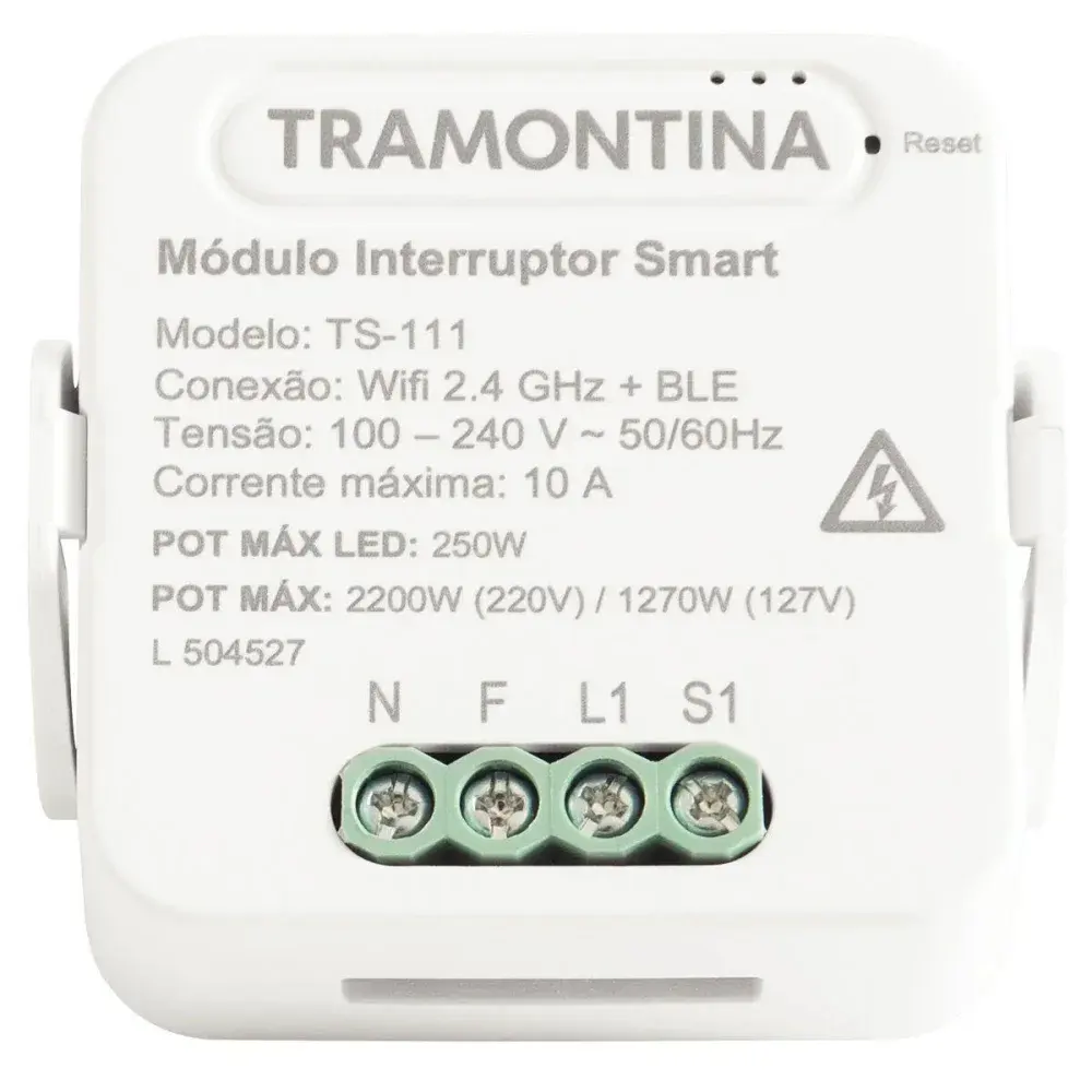 Módulo interruptor smart com 1 canal Tramontina — fotografia 4