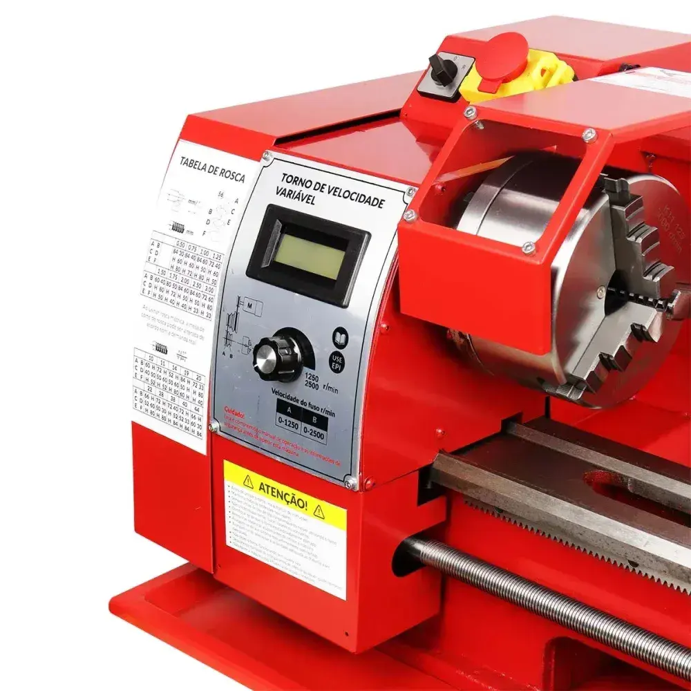 Torno mecânico 400MM 1100W brushless 220V Bumafer — fotografia 12