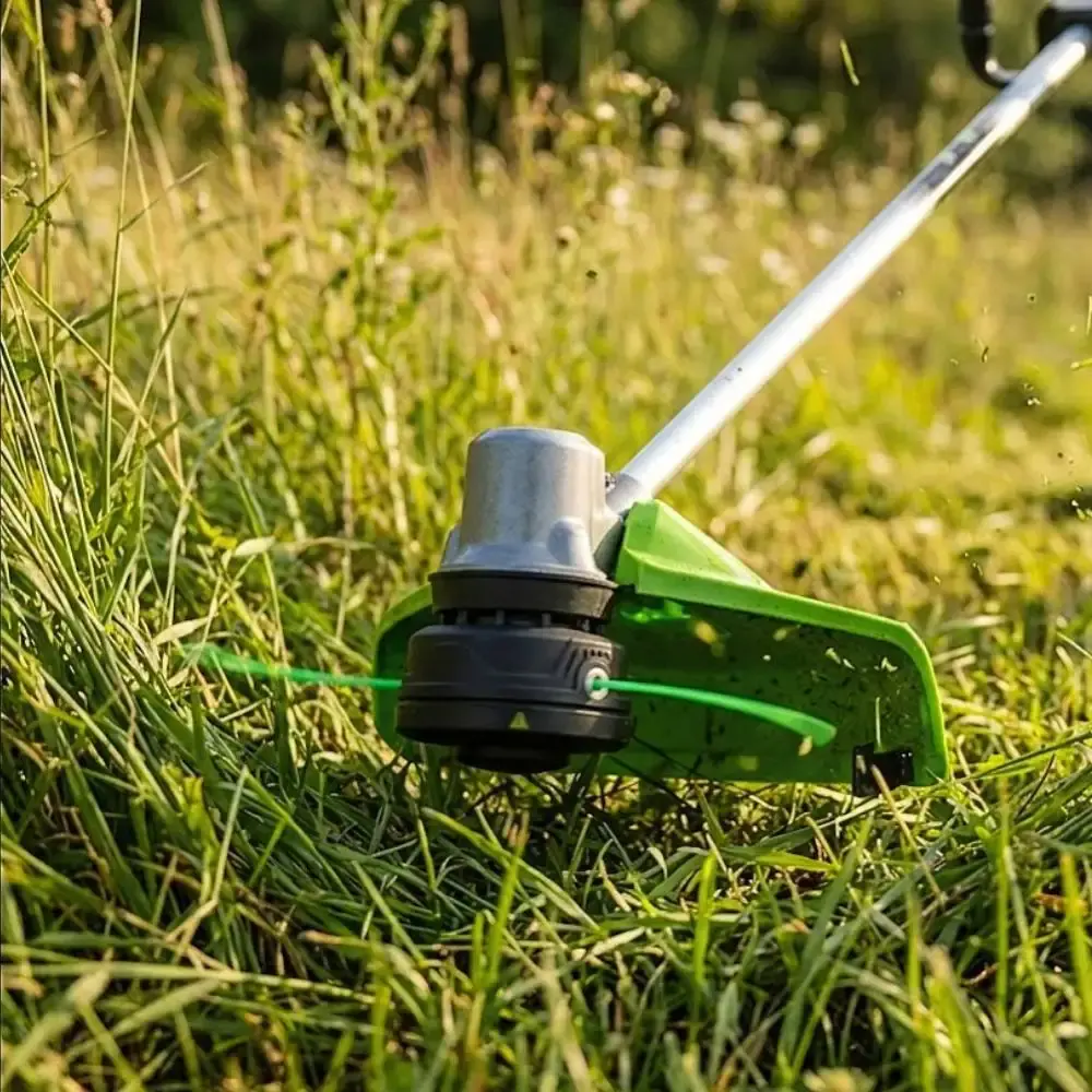 Roçadeira brushless 82V com soprador de folhas 760CFM + 2 baterias de lítio 4,0AH e carregador bivolt Greenworks — fotografia 3