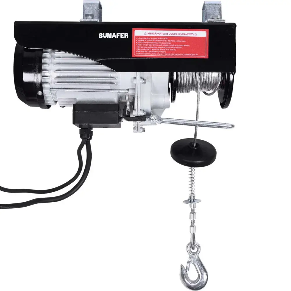 Guincho elétrico 300/600KG 1050W 220V Bumafer — fotografia 3