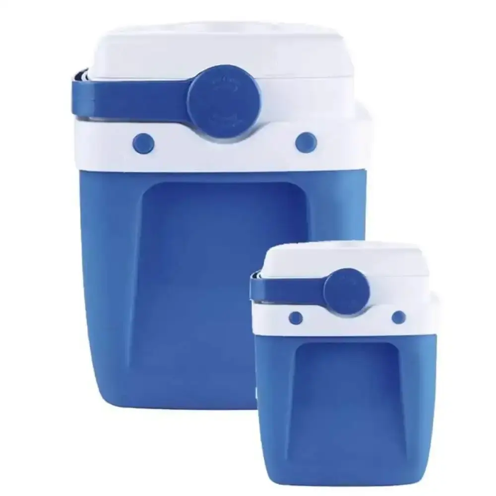 Caixa térmica 34L caixa térmica 12L azul com copo térmico com tampa 360ML preto Mor — fotografia 4